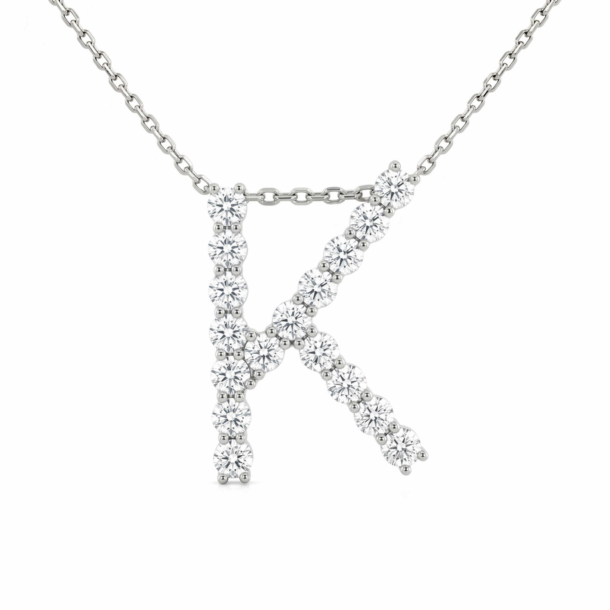 LUXE Diamond Letter Crafted in 18K White Gold - Jackson Hole Jewelry Company