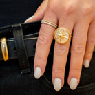 Anzie 14K Yellow Gold Dew Drop Pavé Double Eternity - Jackson Hole Jewelry Company