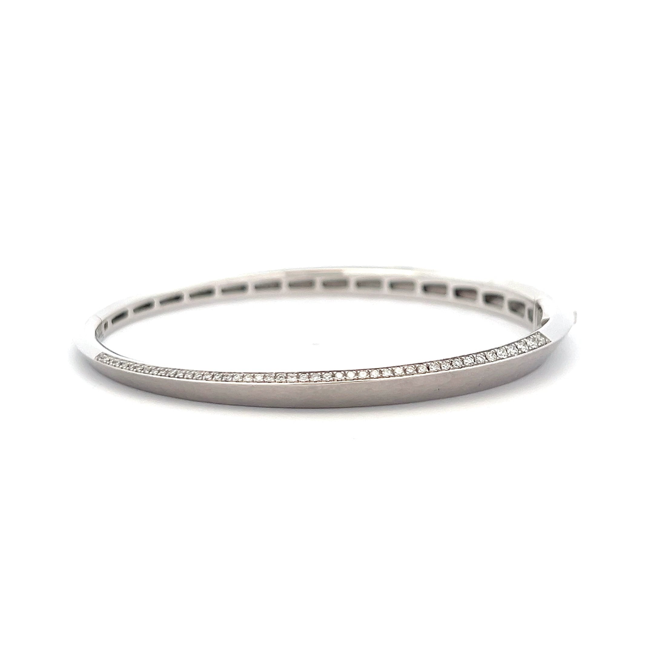 VENDORAFA 18K WHITE GOLD MEDIUM BRACELET WITH DIAMONDS - Jackson Hole Jewelry Company