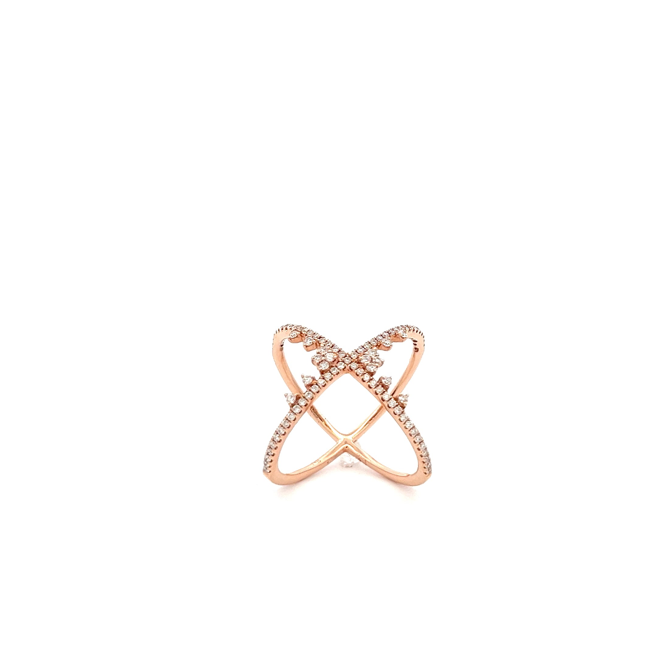 14K ROSE GOLD FASHION DIAMOND RING - Jackson Hole Jewelry Company