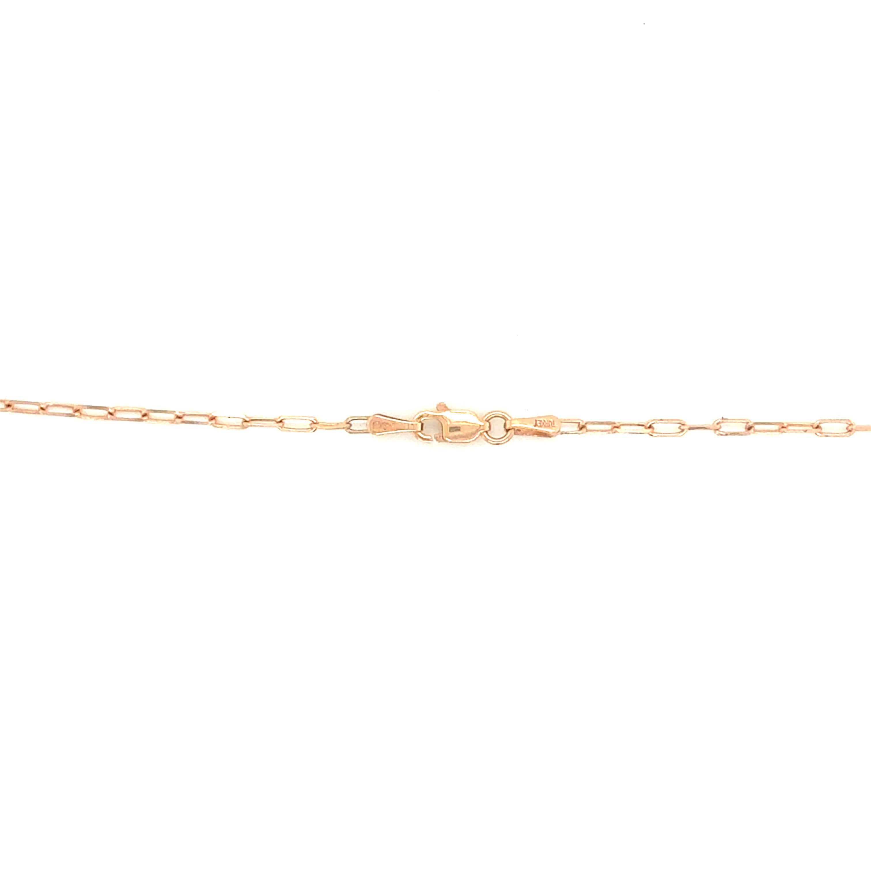 14K Rose Gold Paper Clip Chain with Lobster Clasp - Jackson Hole Jewelry Company