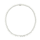 Heart-Cut Diamond Tennis Necklace with Platinum - Jackson Hole Jewelry Company