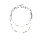 Long Diamond Tennis Necklace with Platinum - Jackson Hole Jewelry Company