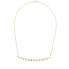 Oval Floating Diamond Pendant Necklace in 18K Yellow Gold - Jackson Hole Jewelry Company