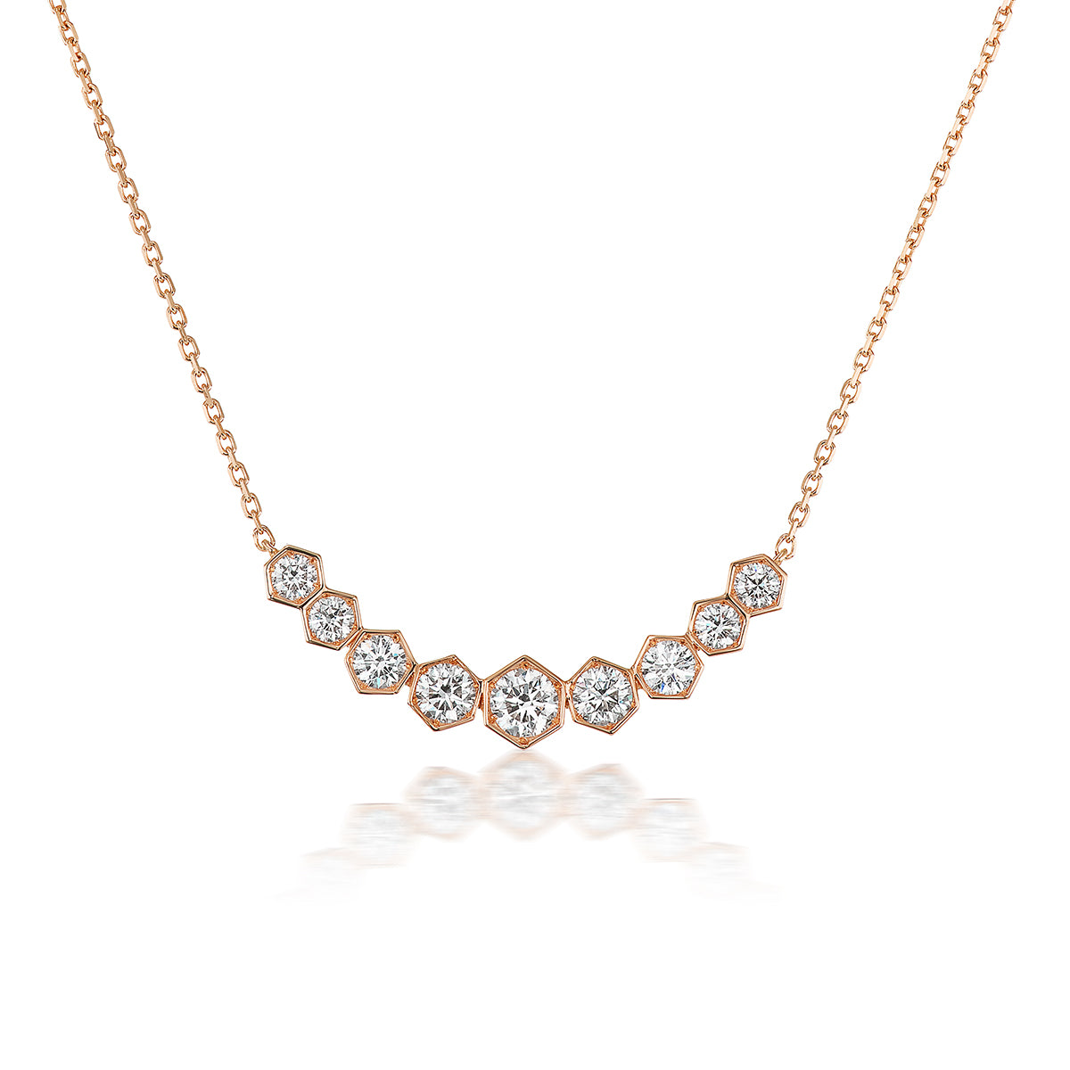 18K Gold Necklace with White Diamonds – 0.20 CTTW - Jackson Hole Jewelry Company