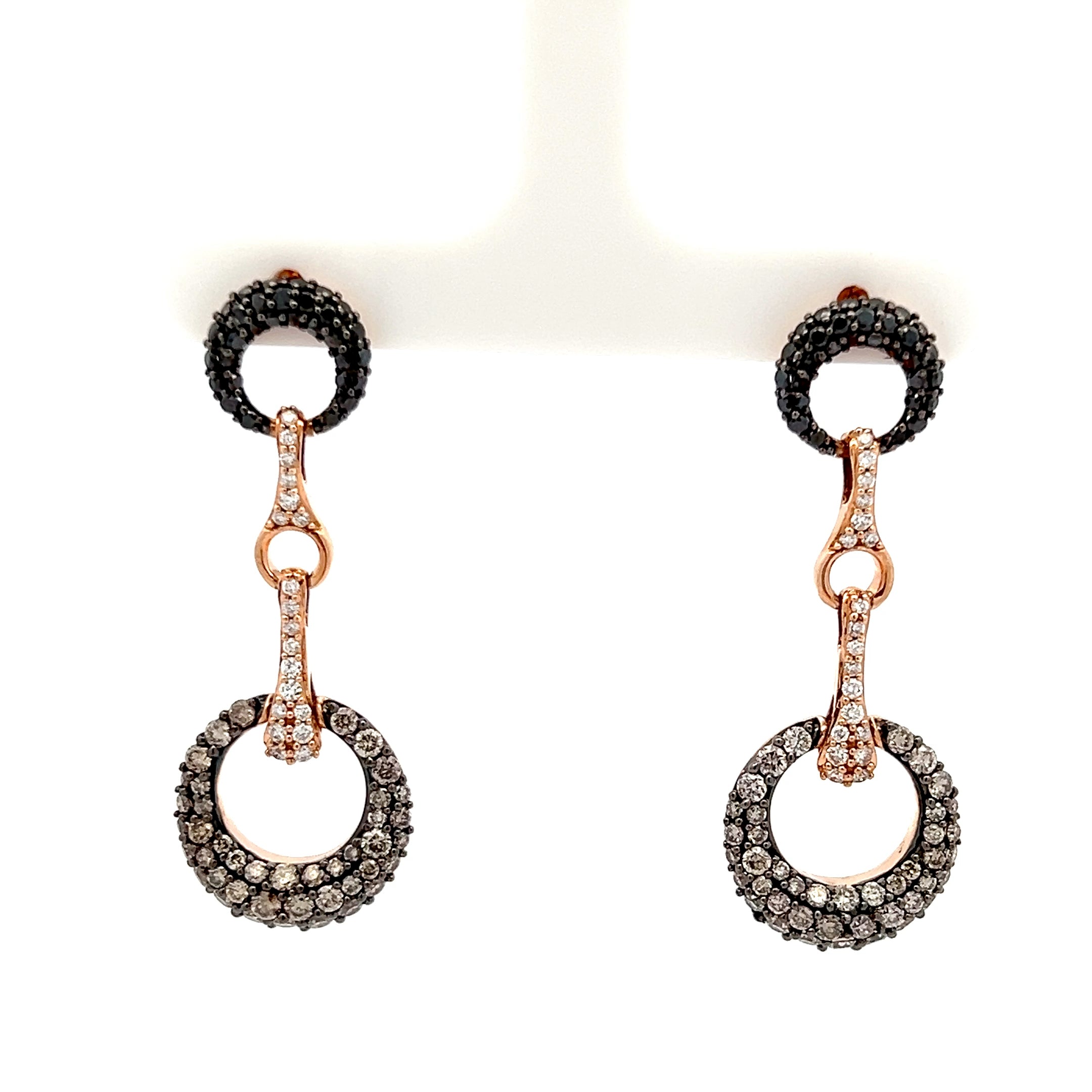 14 Karat Rose Gold LeVian Earrings - Jackson Hole Jewelry Company