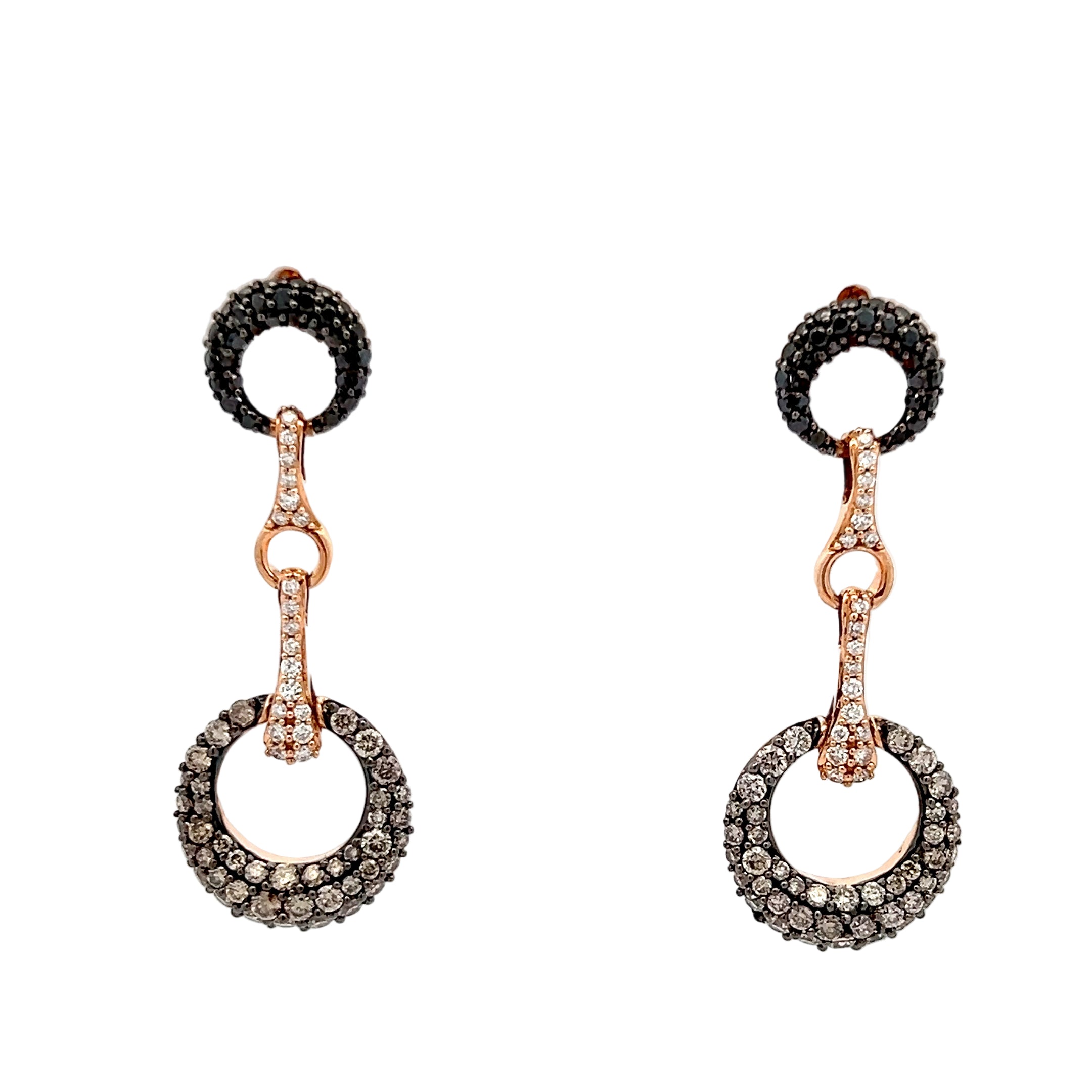 14 Karat Rose Gold LeVian Earrings - Jackson Hole Jewelry Company