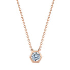 18K Gold Hexagonal White Diamond Pendant - 0.30 CT - Jackson Hole Jewelry Company