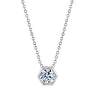 18K Gold Hexagonal White Diamond Pendant - 0.30 CT - Jackson Hole Jewelry Company