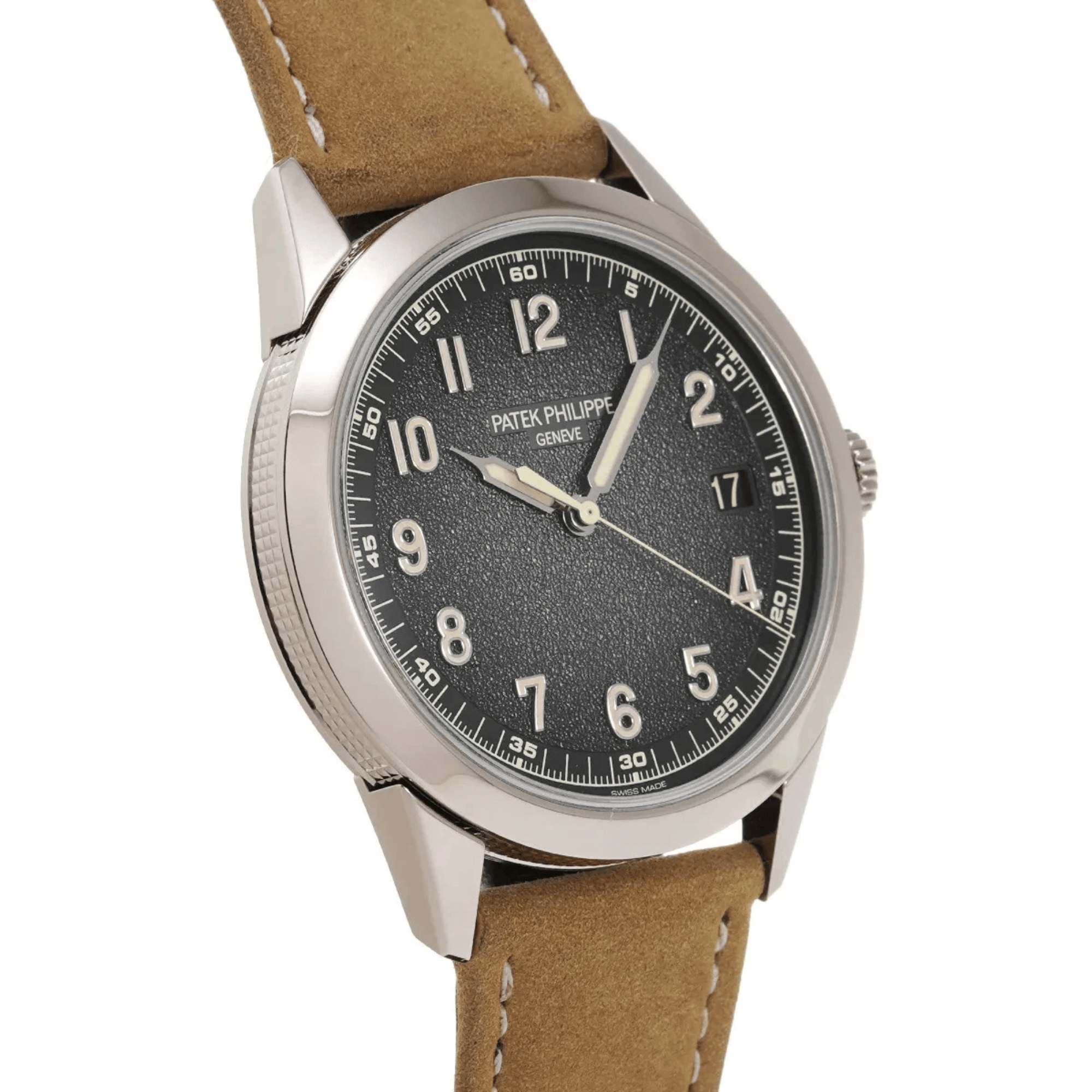 Patek Philippe Calatrava Self Winding Charcoal Grey Dial on Strap 40mm - Jackson Hole Jewelry Company