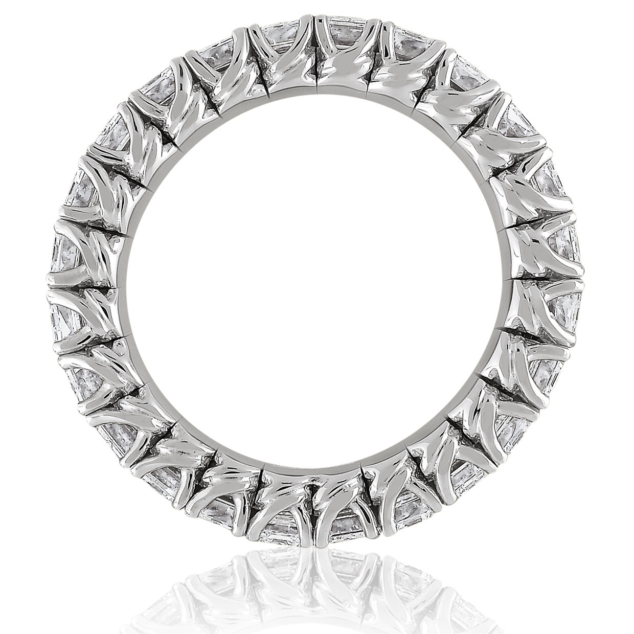 Picchiotti Xpandable™ Emerald-Cut Diamond Eternity Band in 18K White Gold - Jackson Hole Jewelry Company