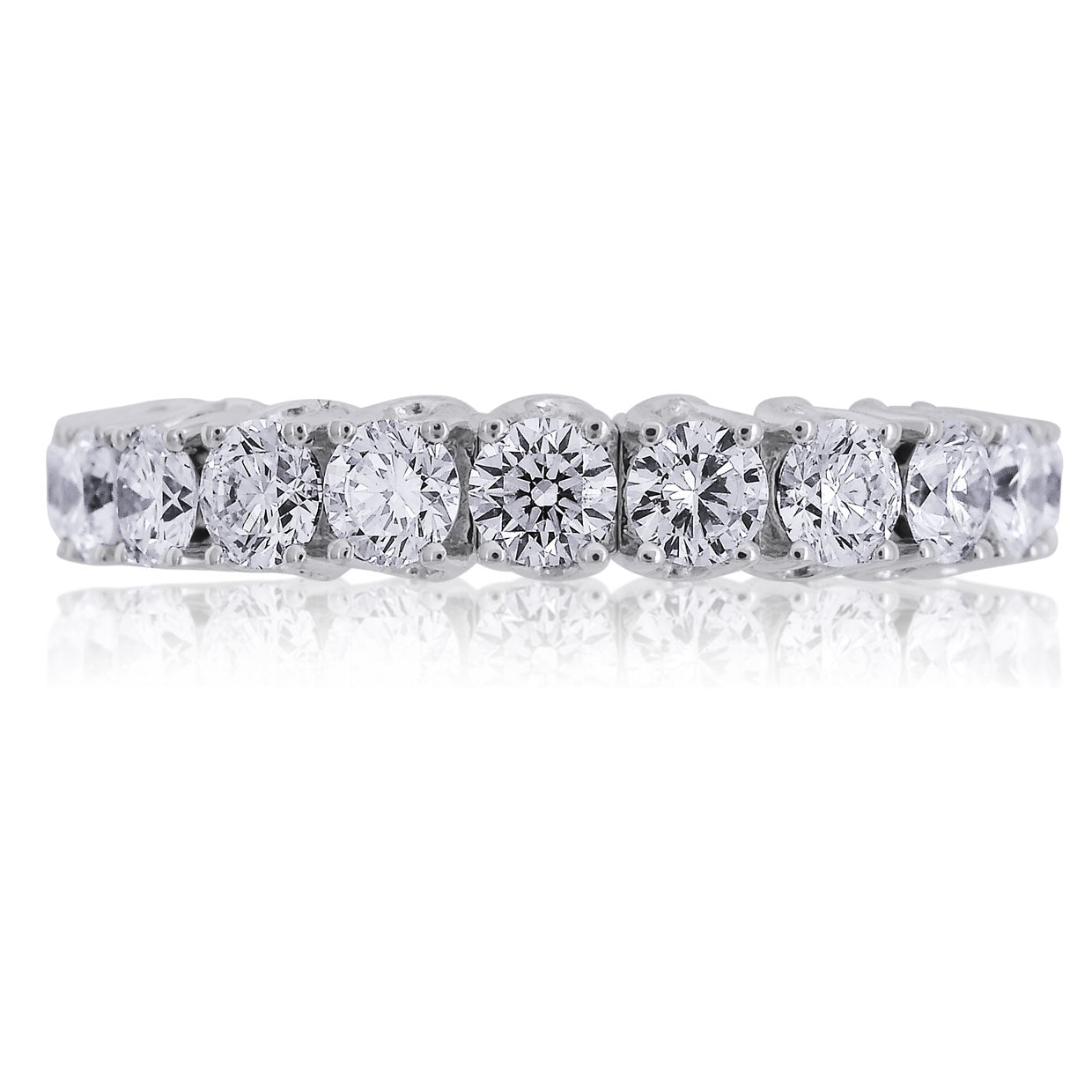 Picchiotti Xpandable™ Round Diamond Eternity Band in 18K White Gold - Jackson Hole Jewelry Company