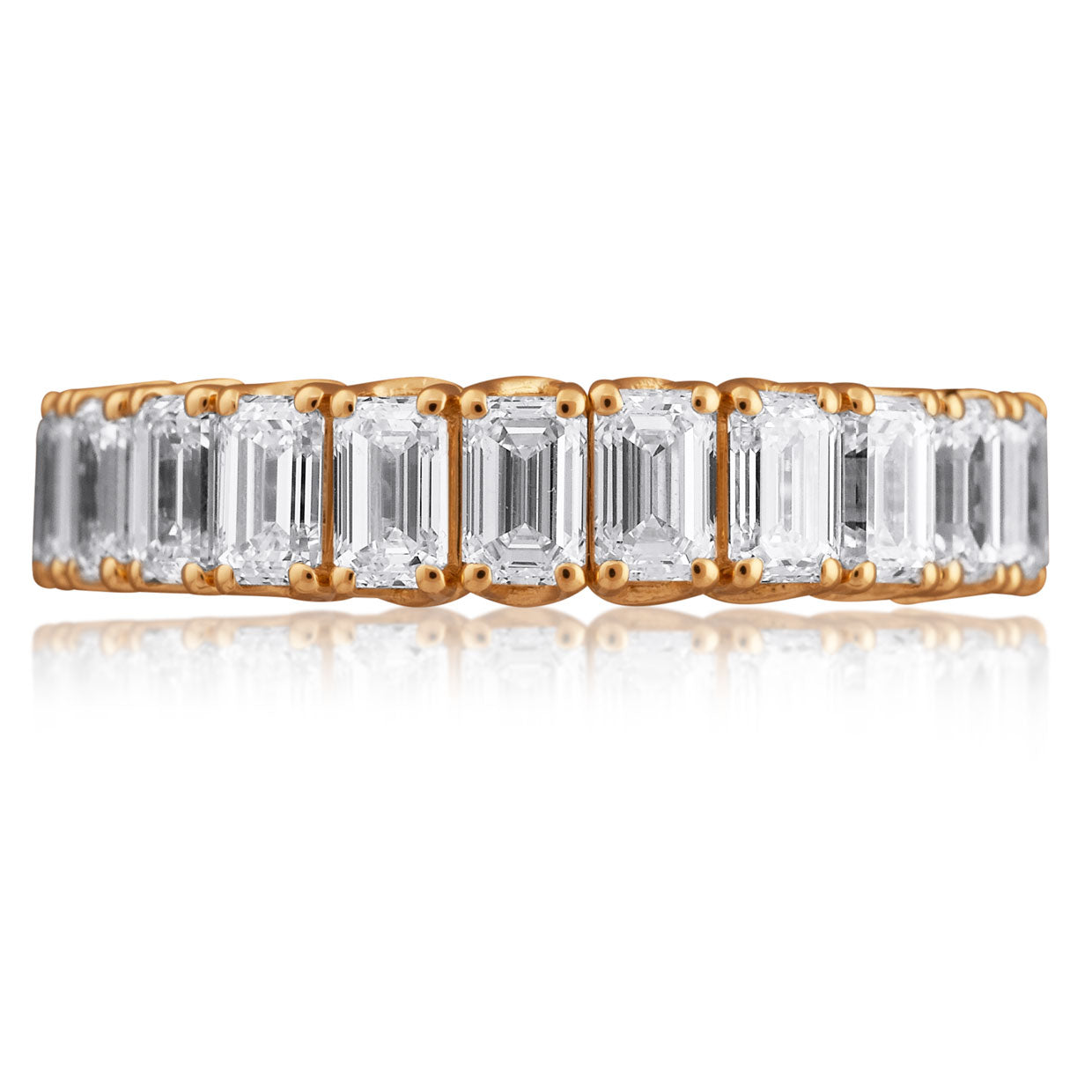 Picchiotti - Xpandable™ Emerald-Cut Diamond Eternity Ring in 18K Gold - Jackson Hole Jewelry Company