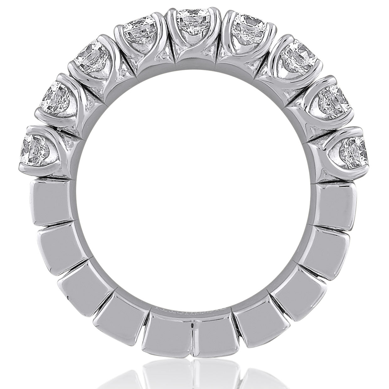 Picchiotti Xpandable™ Round Diamond Half Eternity Ring in 18K White Gold - Jackson Hole Jewelry Company