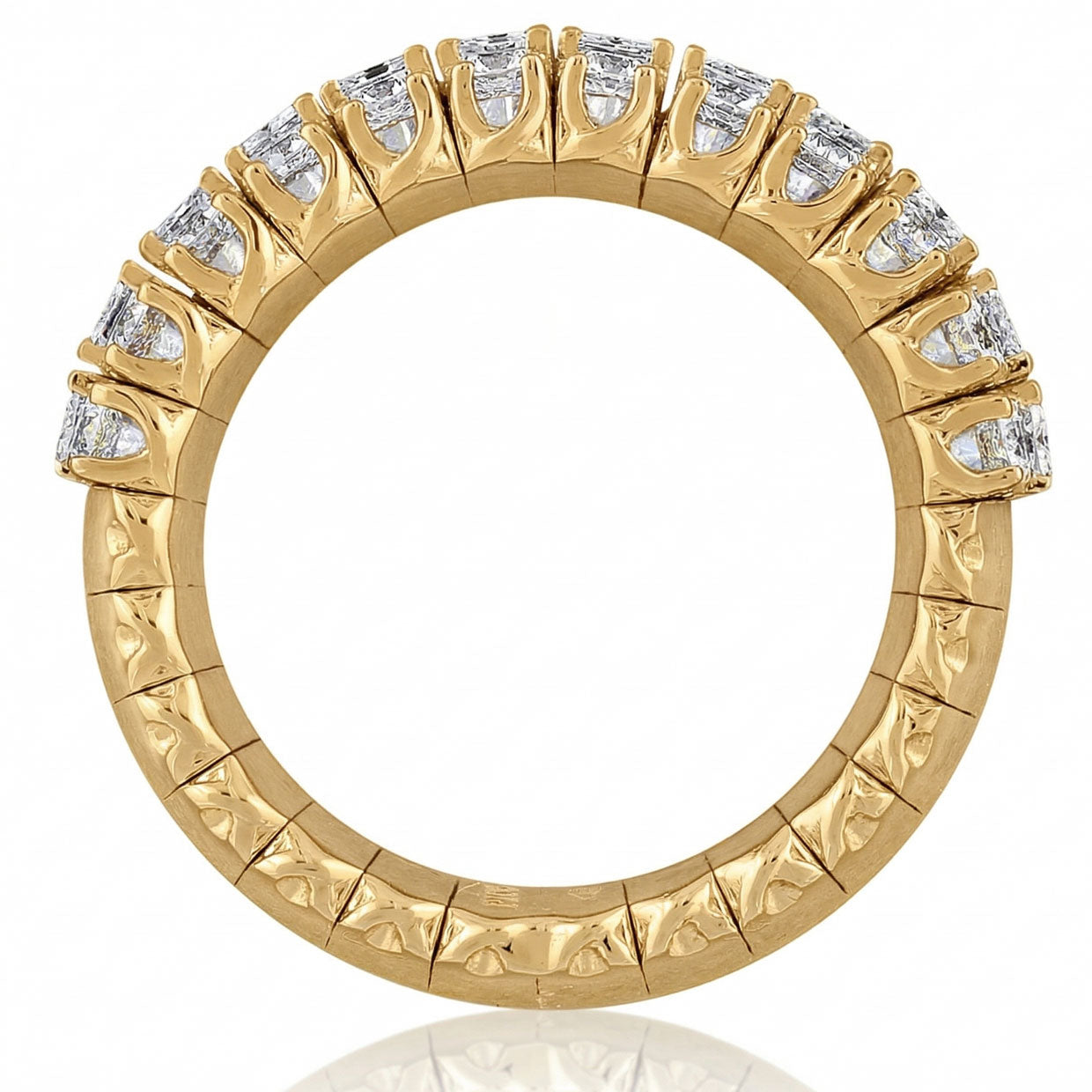 Picchiotti - Xpandable™ Half Eternity Mixed-Cut Diamond Ring in 18K Yellow Gold - Jackson Hole Jewelry Company
