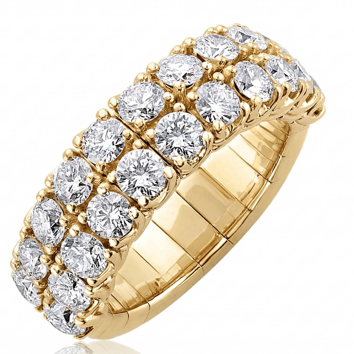 Picchiotti Xpandable™ Half Eternity Diamond Ring in 18K Yellow Gold 2.22 cttw - Jackson Hole Jewelry Company