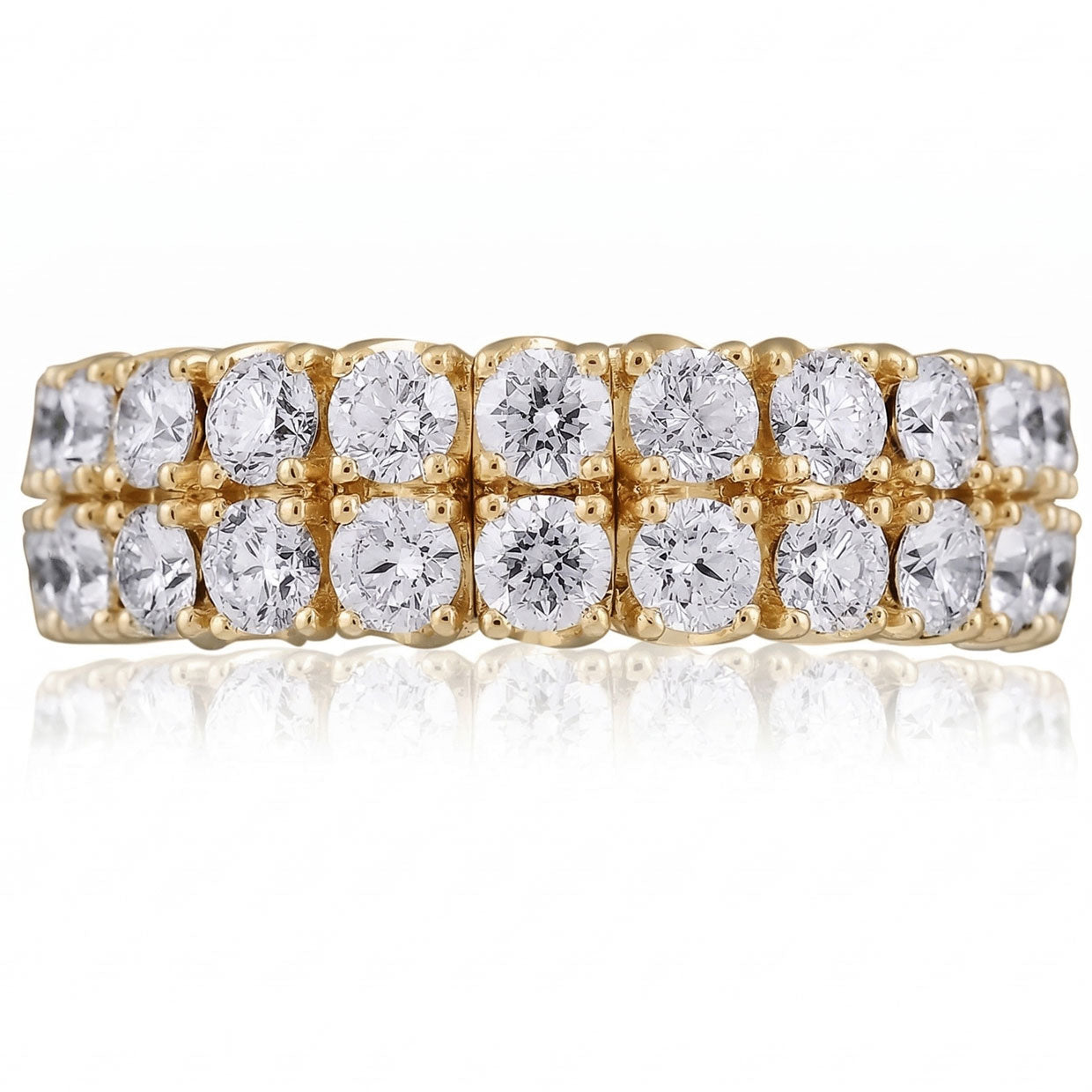 Picchiotti Xpandable™ Half Eternity Diamond Ring in 18K Yellow Gold 2.22 cttw - Jackson Hole Jewelry Company