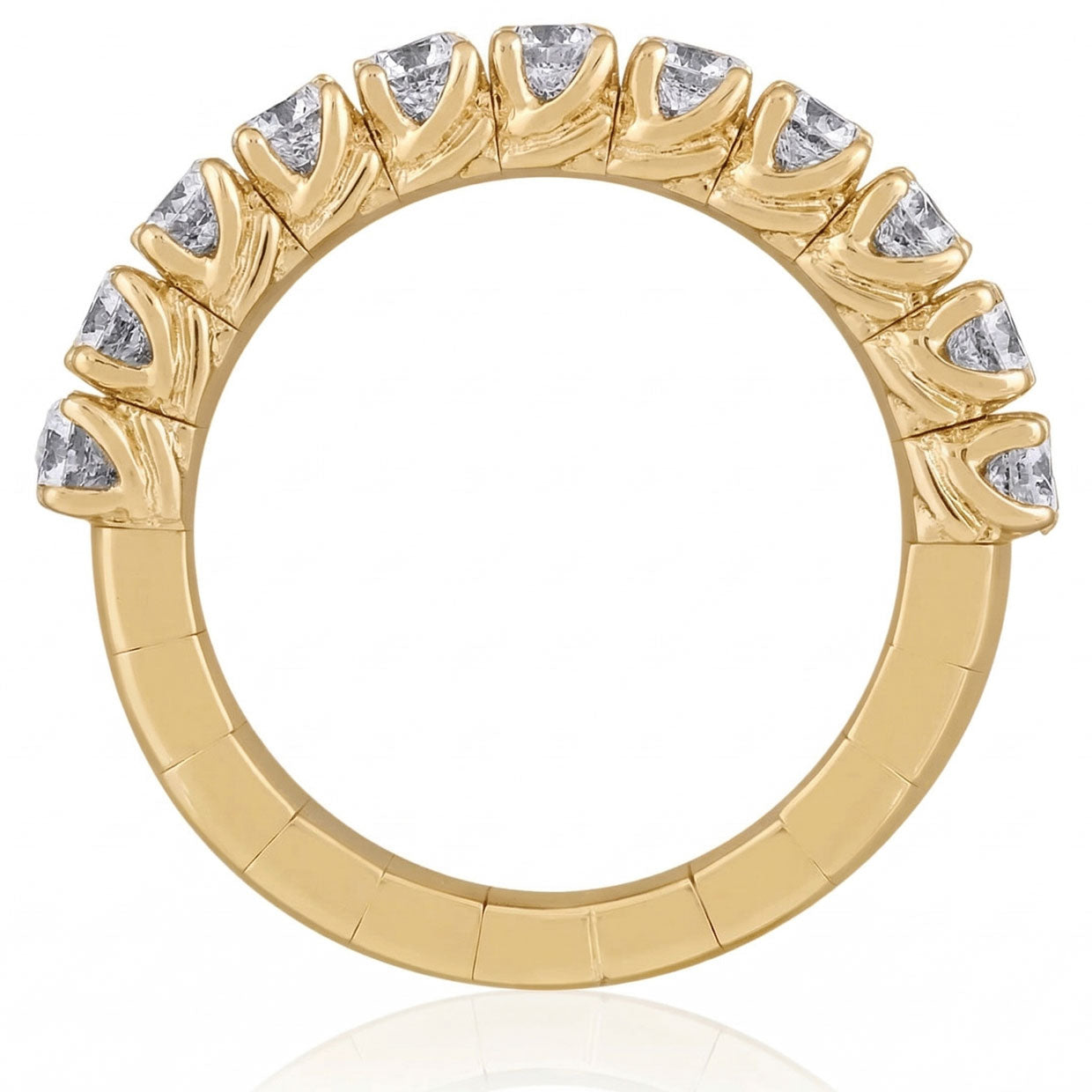 Picchiotti Xpandable™ Half Eternity Diamond Ring in 18K Yellow Gold 2.22 cttw - Jackson Hole Jewelry Company