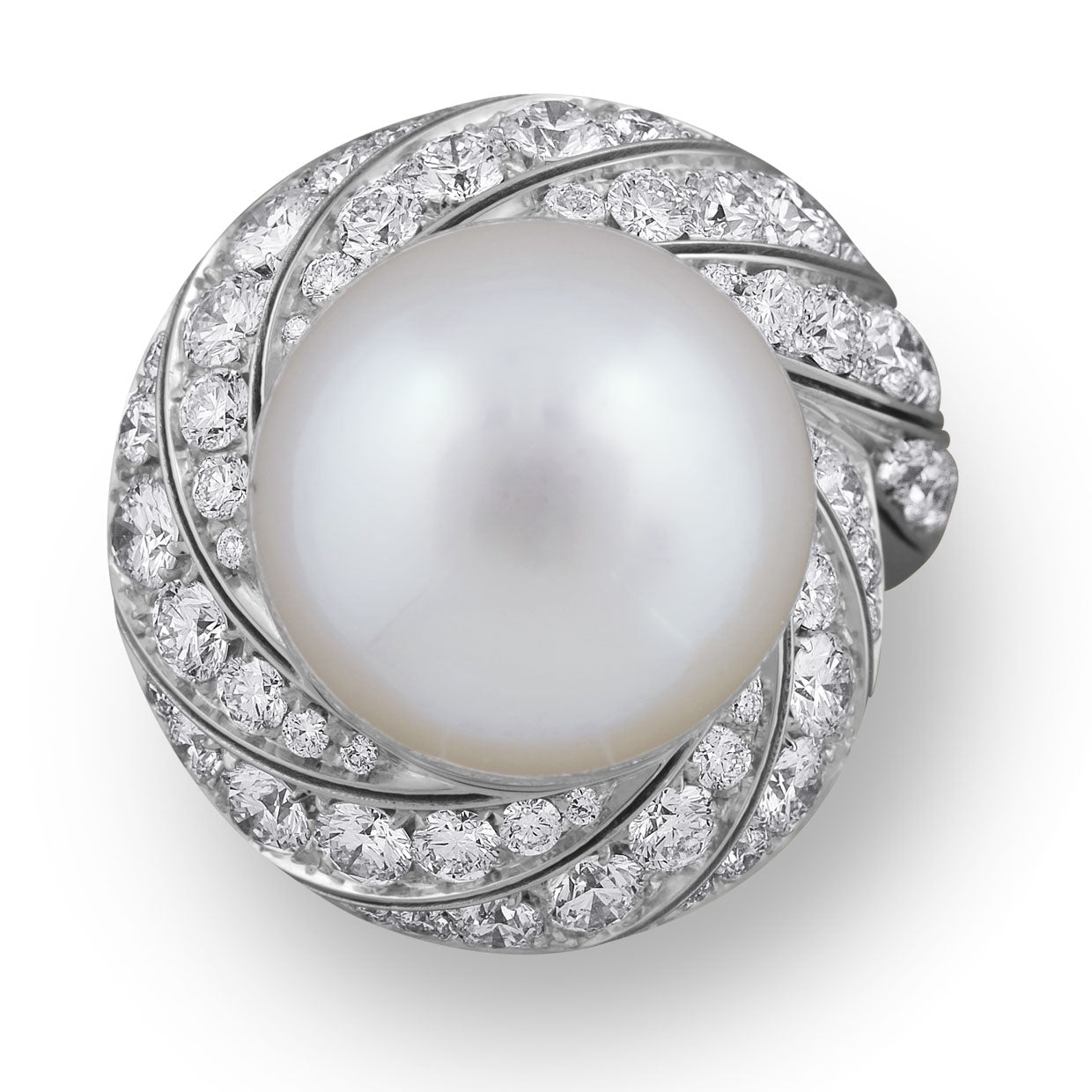 Picchiotti - White Pearl and Diamond Rings in 18K White Gold - Jackson Hole Jewelry Company