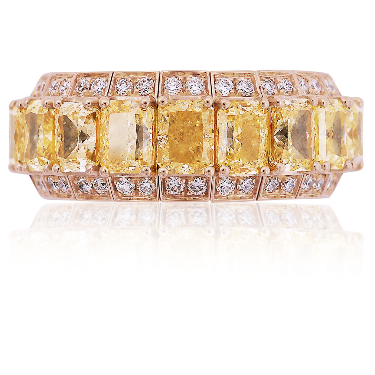Picchiotti - Xpandable™ Fancy Yellow & White Diamond Ring in 18K Yellow Gold - Jackson Hole Jewelry Company