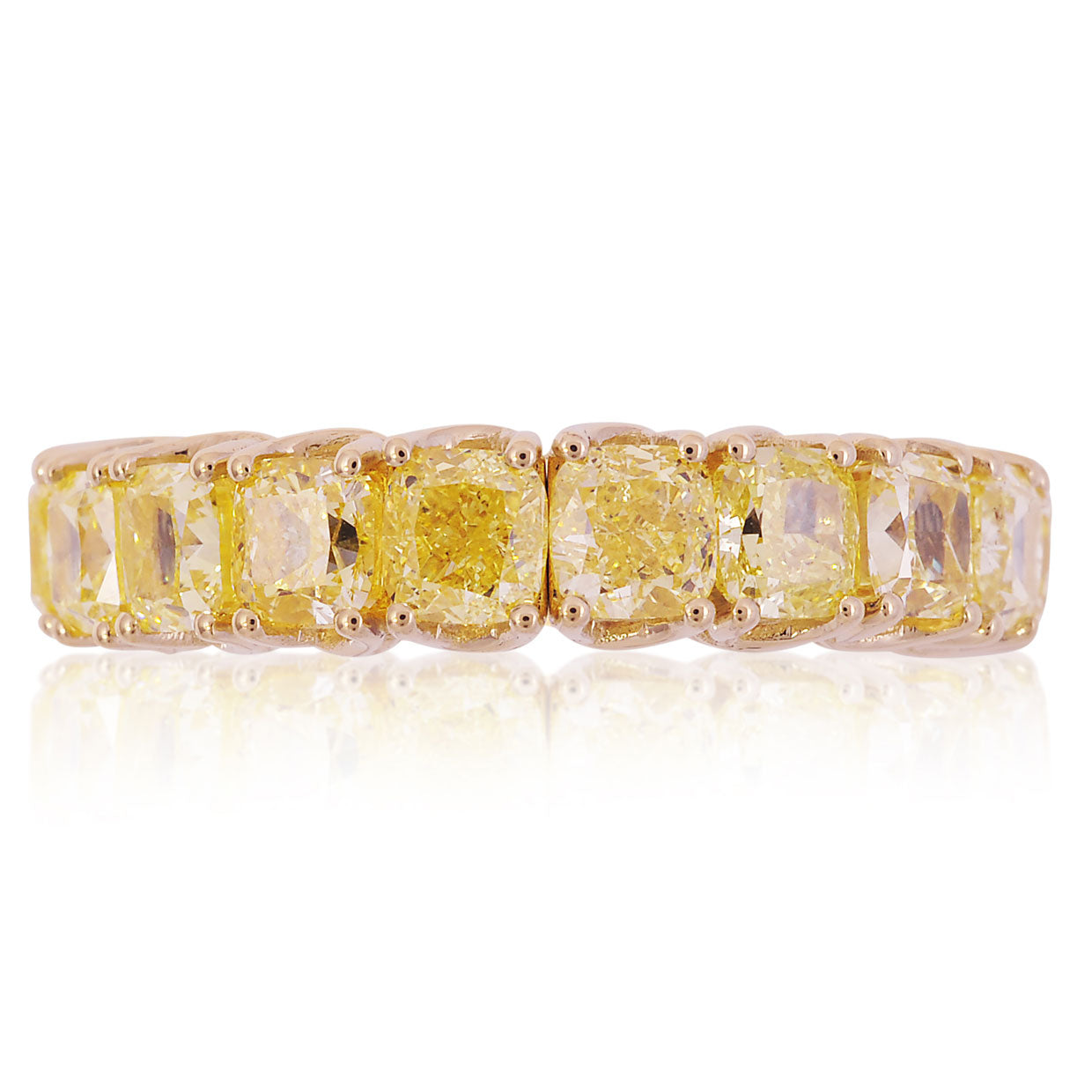 Picchiotti - Xpandable™ Cushion-Cut Fancy Yellow Diamond Ring in 18K Yellow Gold - Jackson Hole Jewelry Company