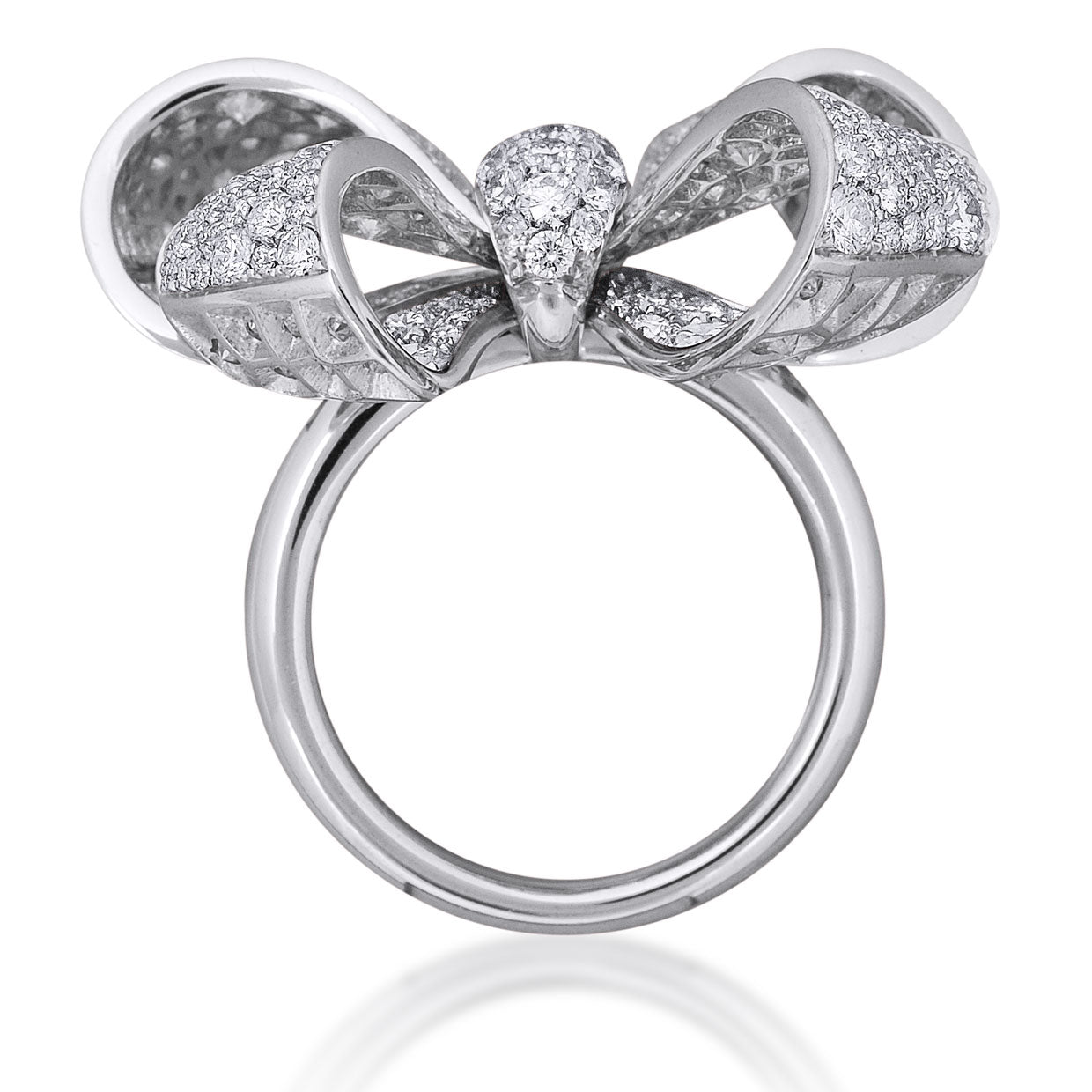 Picchiotti - Bow Diamond Ring in 18K White Gold - Jackson Hole Jewelry Company