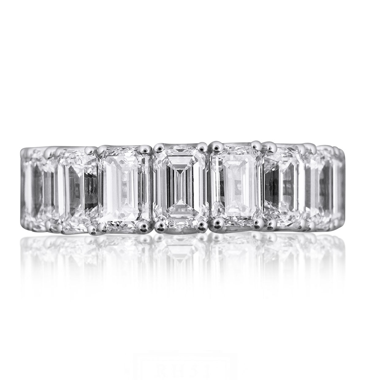 Picchiotti - Xpandable™ Emerald-Cut Diamond Eternity Band in 18K White Gold - Jackson Hole Jewelry Company