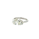 18K White Gold Pear & Heart Cut Diamond Ring – 2.06 Carats - Jackson Hole Jewelry Company