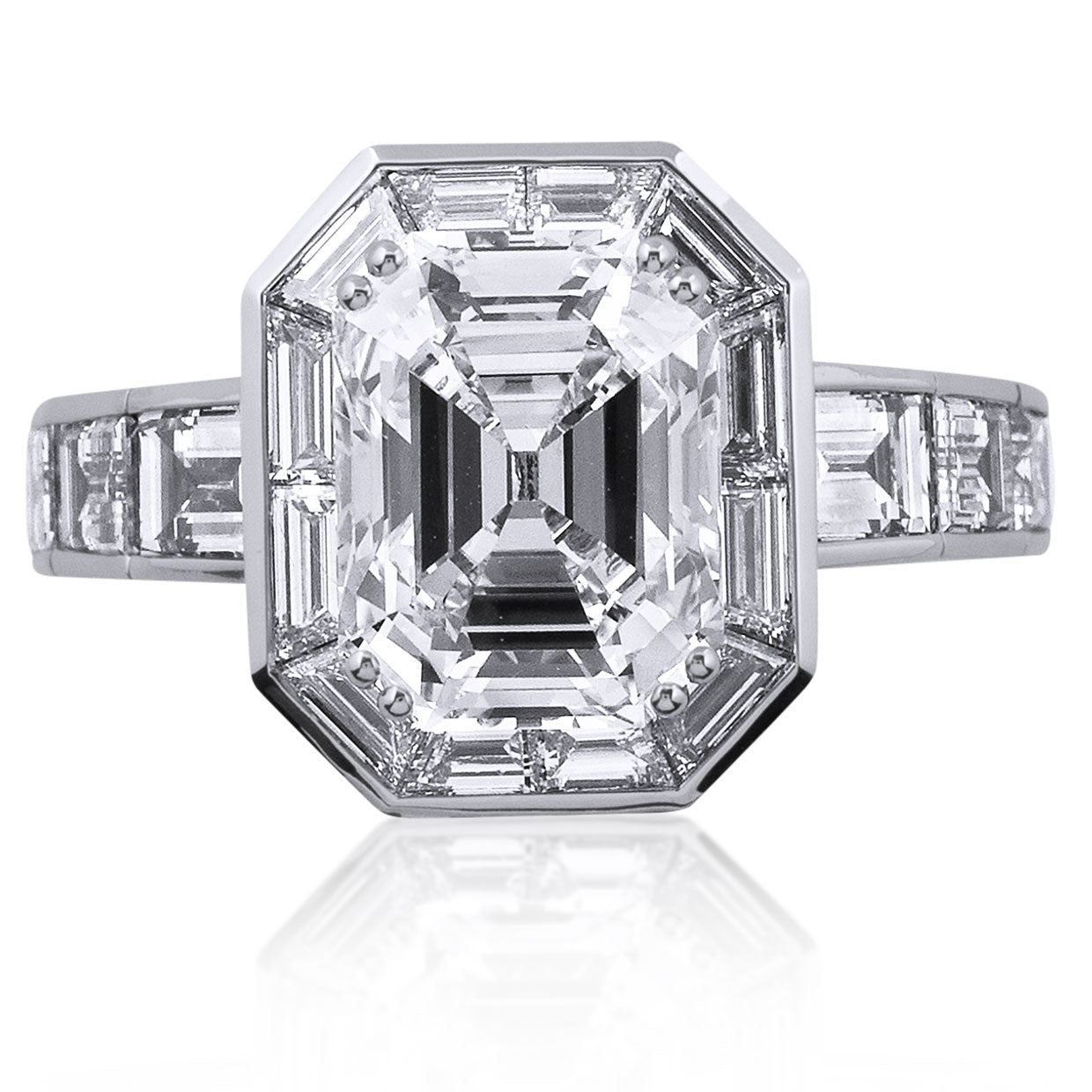 Picchiotti - Xpandable™ Emerald-Cut White Diamond Ring in 18K Yellow Gold - Jackson Hole Jewelry Company
