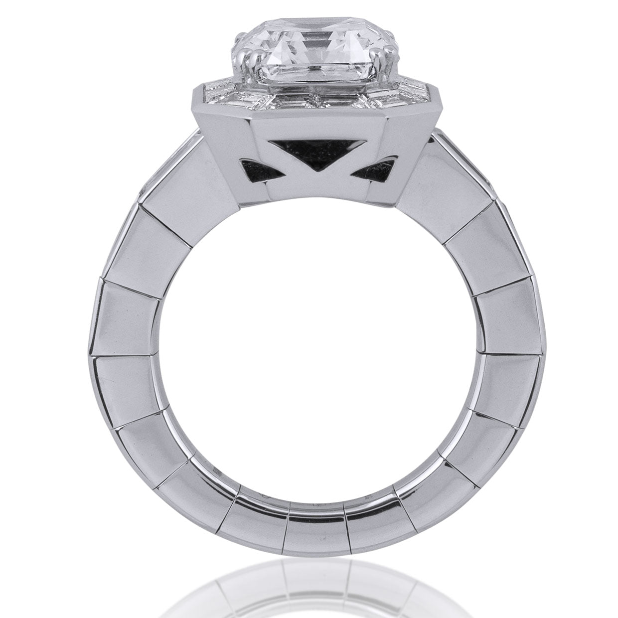 Picchiotti - Xpandable™ Emerald-Cut White Diamond Ring in 18K Yellow Gold - Jackson Hole Jewelry Company