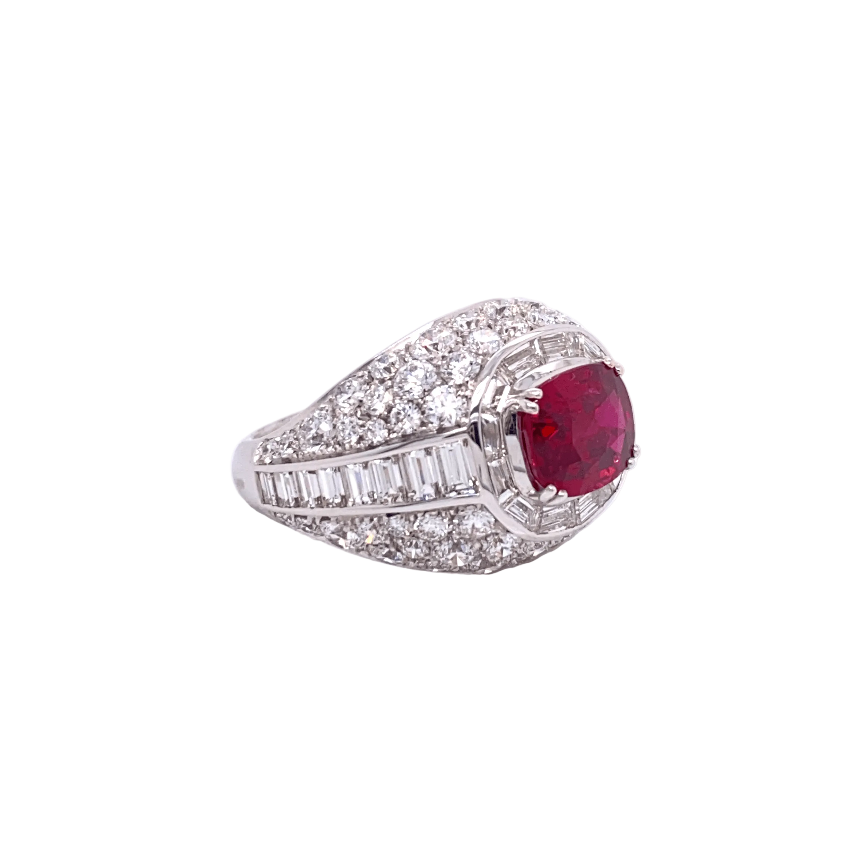 Picchiotti Cushion Cut Ruby and Diamond Ring - Jackson Hole Jewelry Company