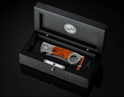 William Henry – Mesa Titanium Cigar Cutter with Desert Ironwood & Damascus Blade - Jackson Hole Jewelry Company