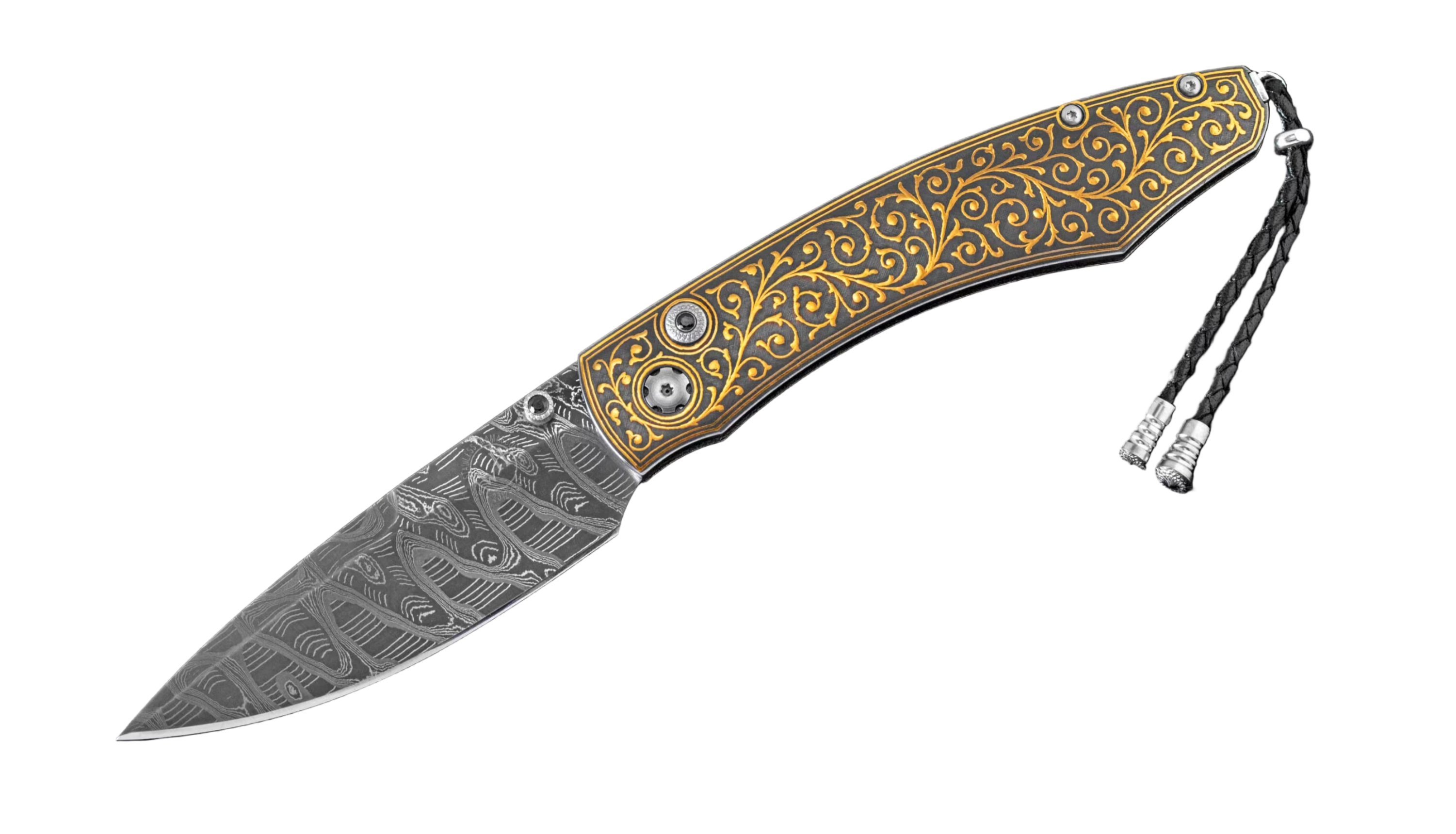 William Henry – Spearpoint “Golden Vine” Folding Knife - Jackson Hole Jewelry Company