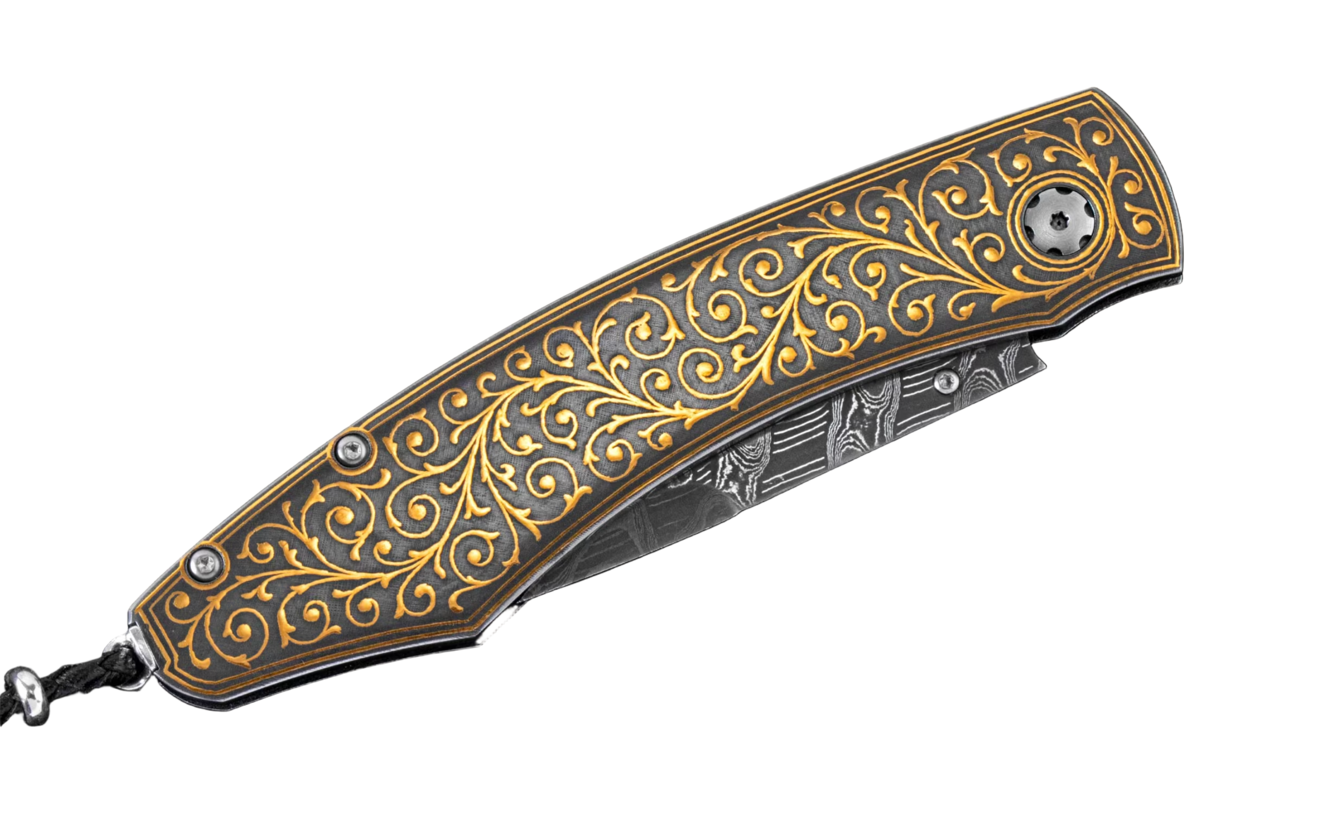 William Henry – Spearpoint “Golden Vine” Folding Knife - Jackson Hole Jewelry Company