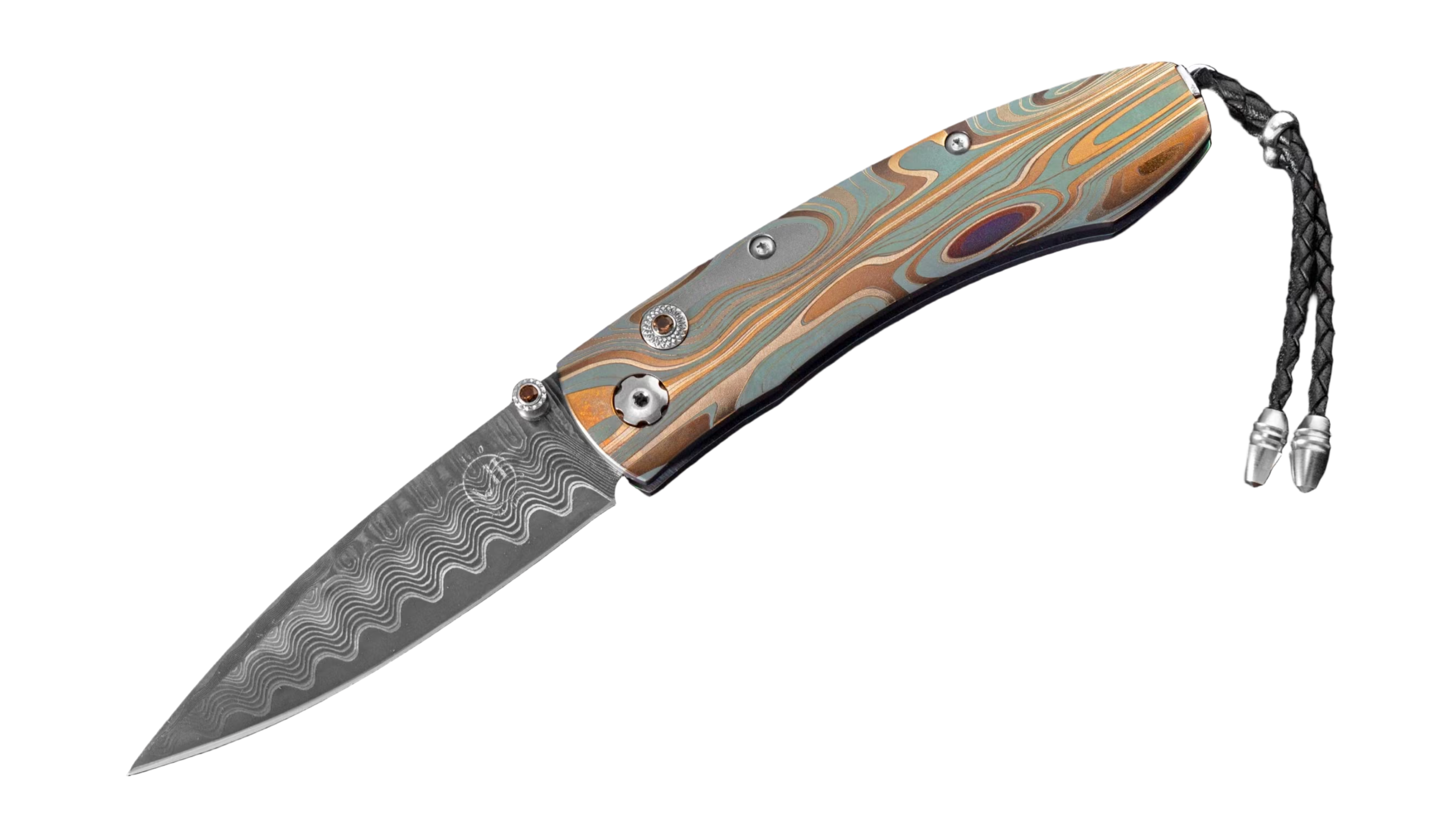 William Henry – Monarch “Golden Wave” Folding Knife - Jackson Hole Jewelry Company