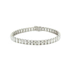 18K EMERALD CUT TENNIS BRACELET - Jackson Hole Jewelry Company