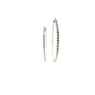 Diamonds Hoop Earrings with 18K White Gold - Jackson Hole Jewelry Company