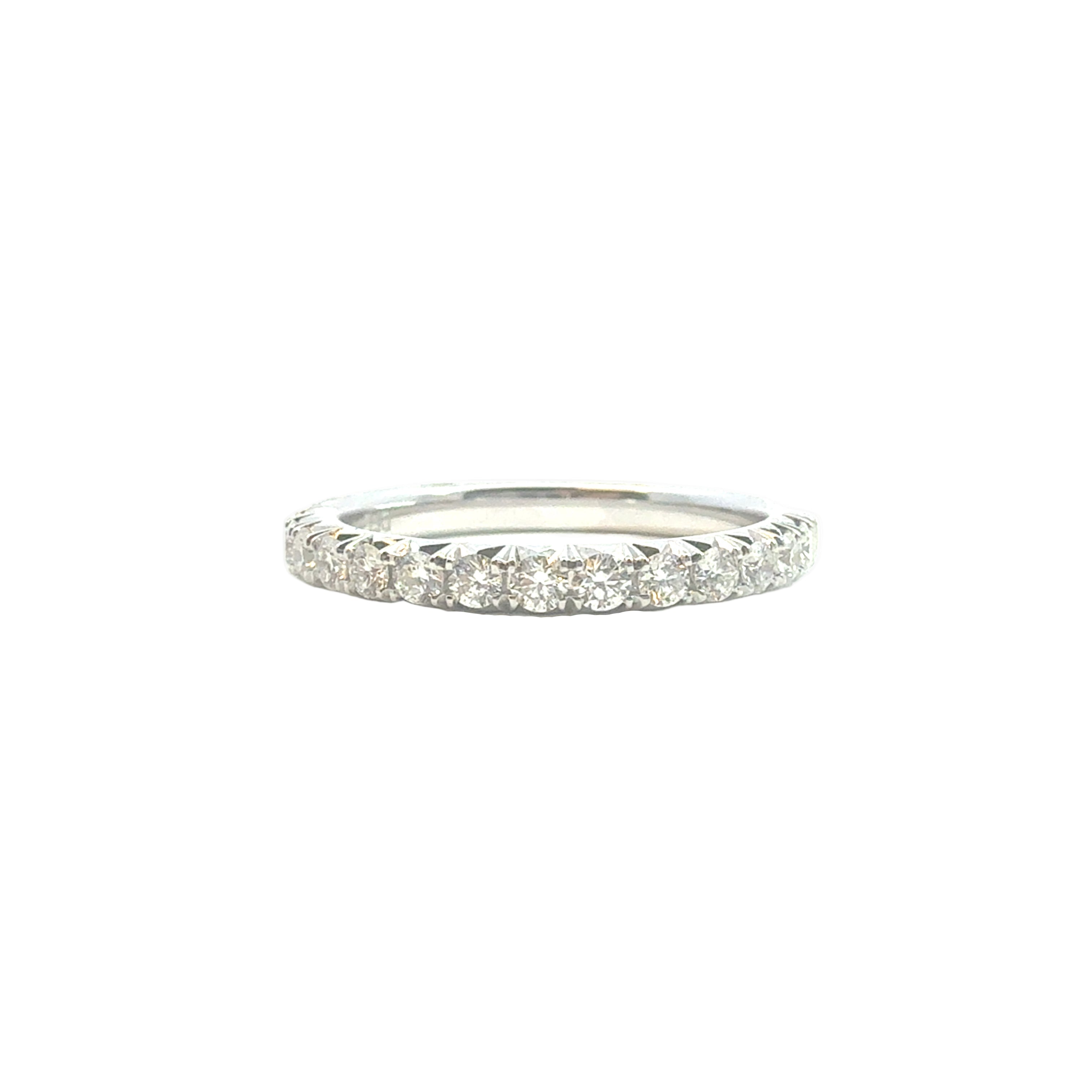 Diamond Wedding Band in 14K White Gold - Jackson Hole Jewelry Company