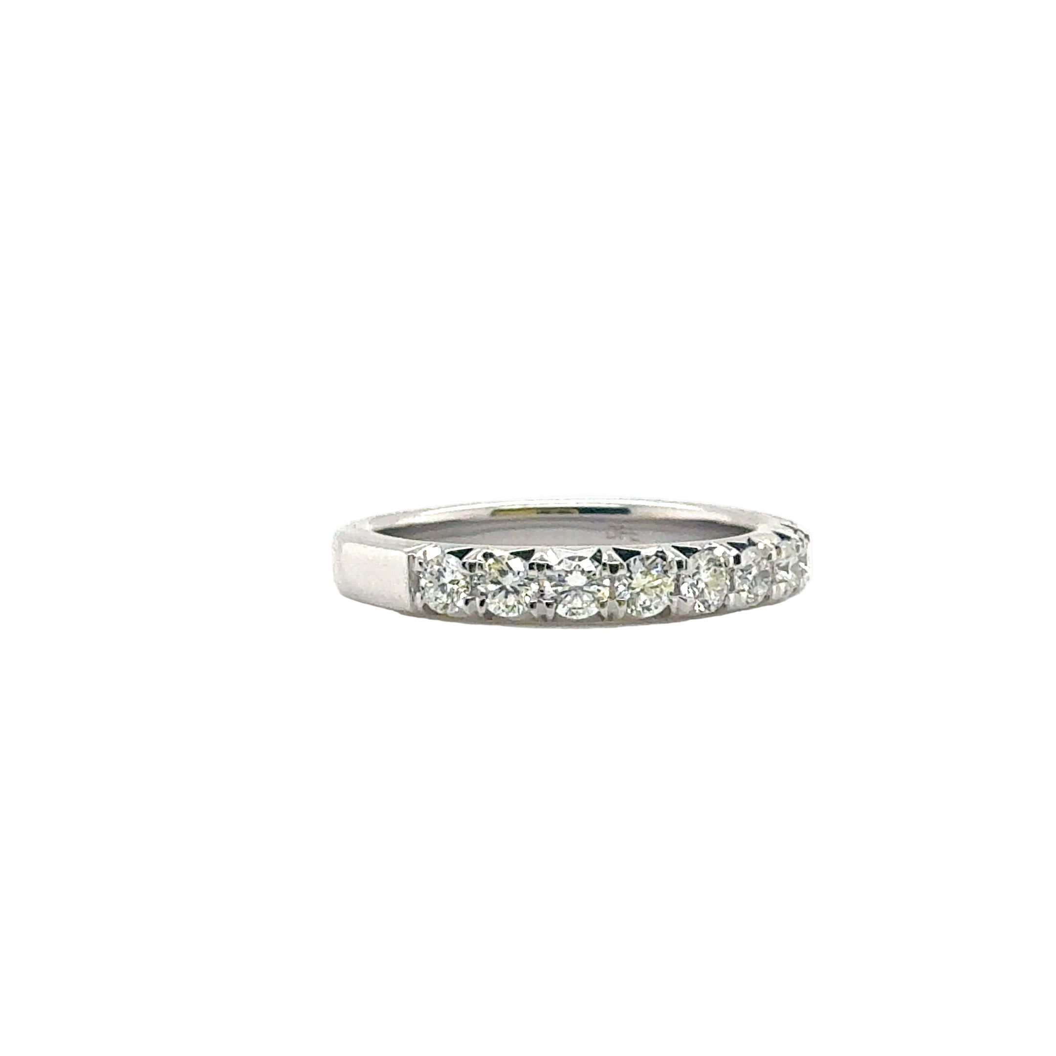 Half Eternity Diamond Band in 14K White Gold - Jackson Hole Jewelry Company