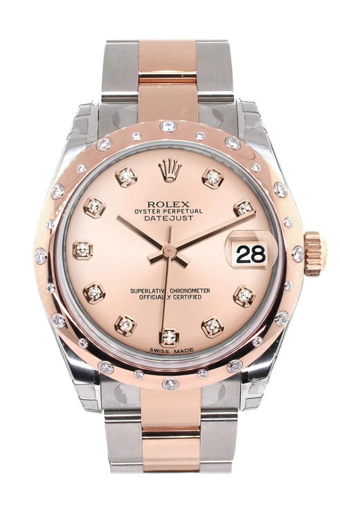 Rolex - Datejust 31 with Pink Diamond Dial on Oyster Bracelet - Jackson Hole Jewelry Company