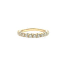 Half Way Diamond Band In 14K Yellow Gold - Jackson Hole Jewelry Company