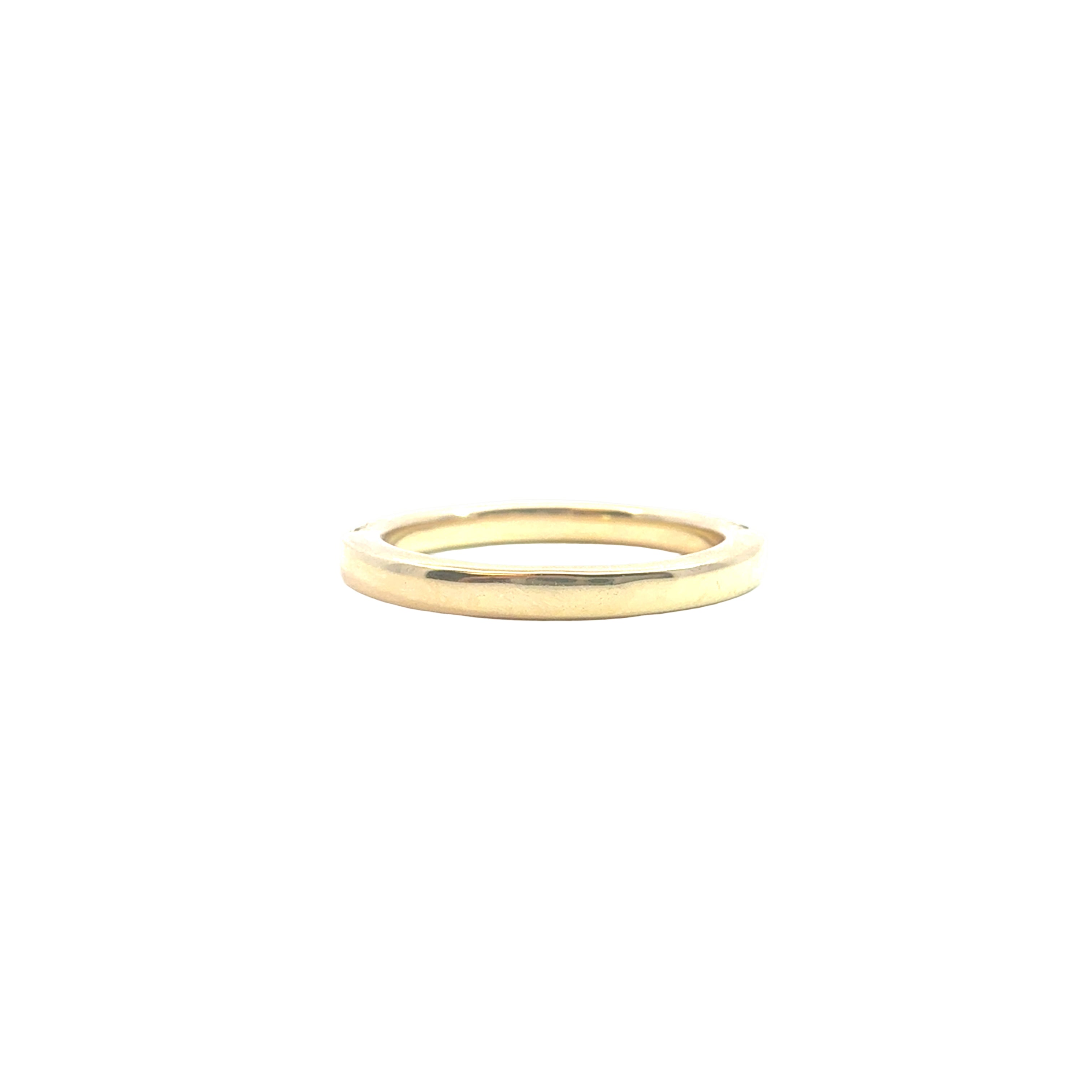 Half Way Diamond Band In 14K Yellow Gold - Jackson Hole Jewelry Company