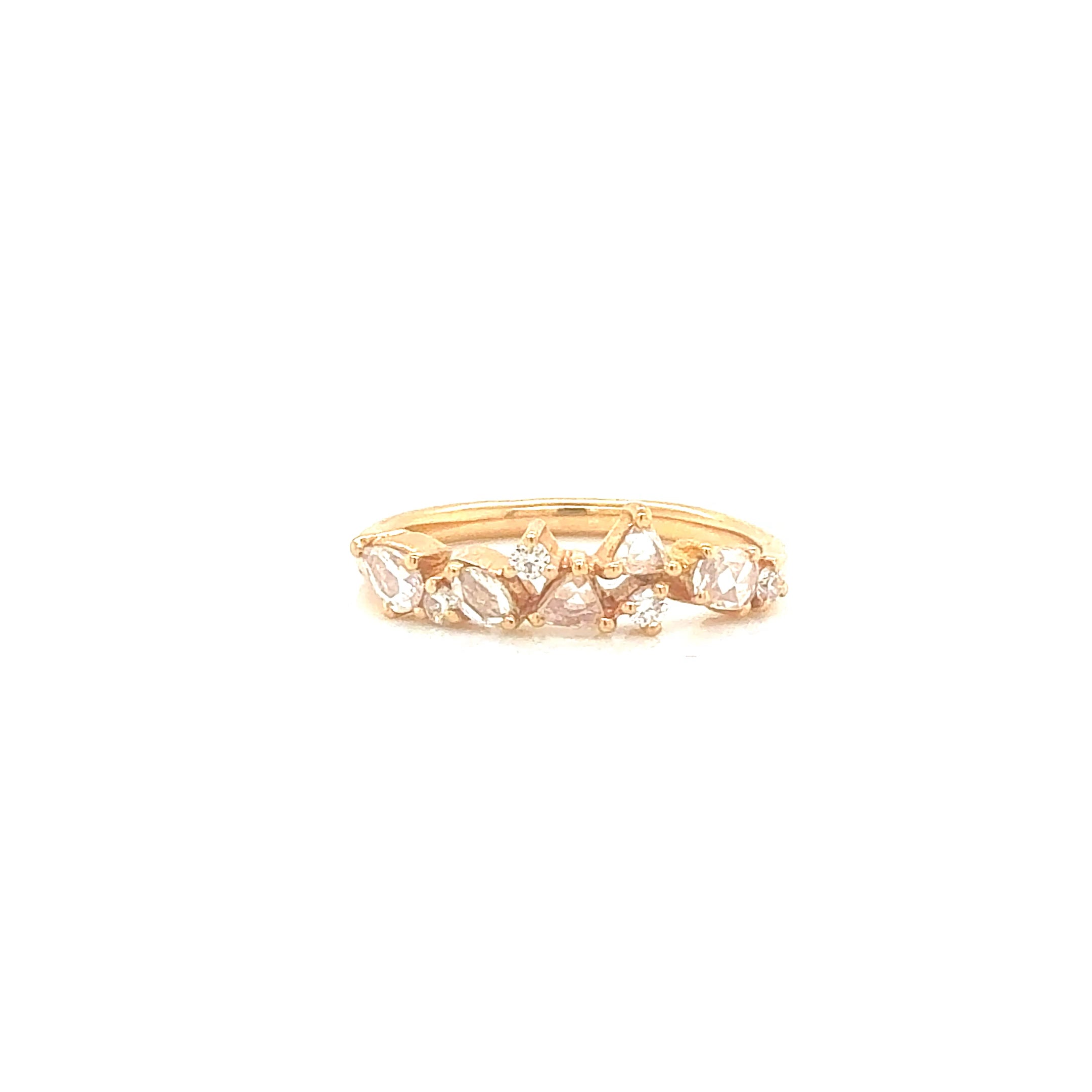 Rose-Cut Diamond Ring in 18K Rose Gold - Jackson Hole Jewelry Company