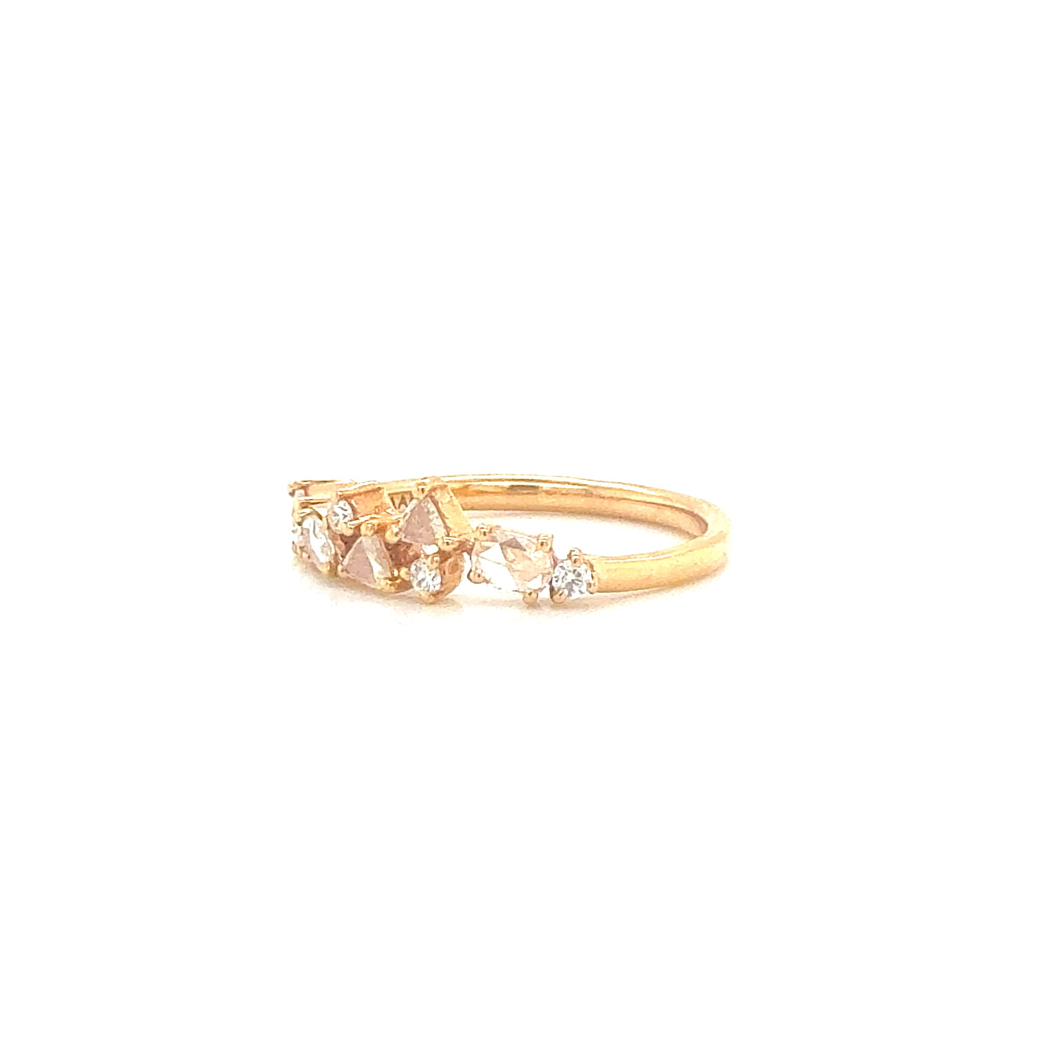 Rose-Cut Diamond Ring in 18K Rose Gold - Jackson Hole Jewelry Company