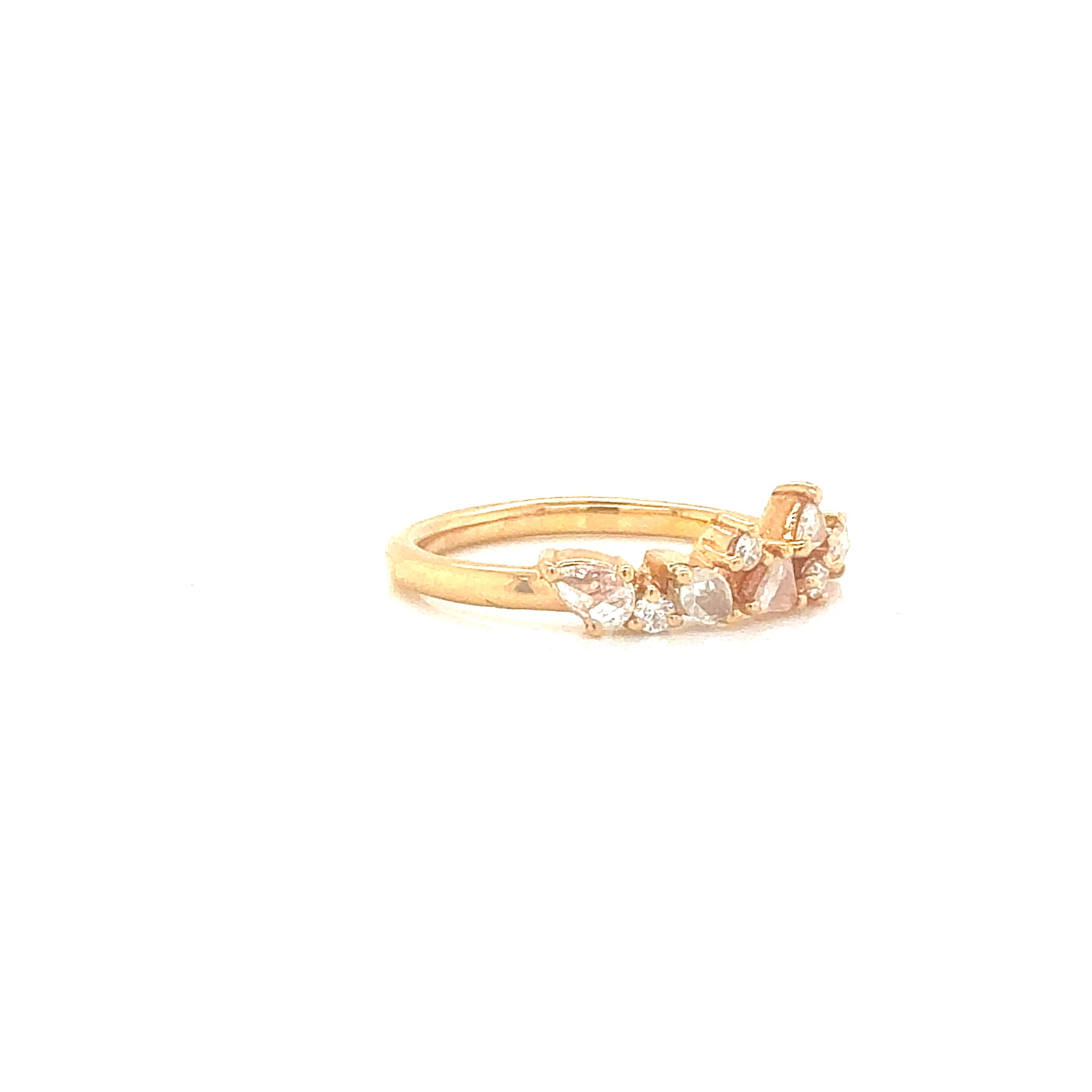 Rose-Cut Diamond Ring in 18K Rose Gold - Jackson Hole Jewelry Company