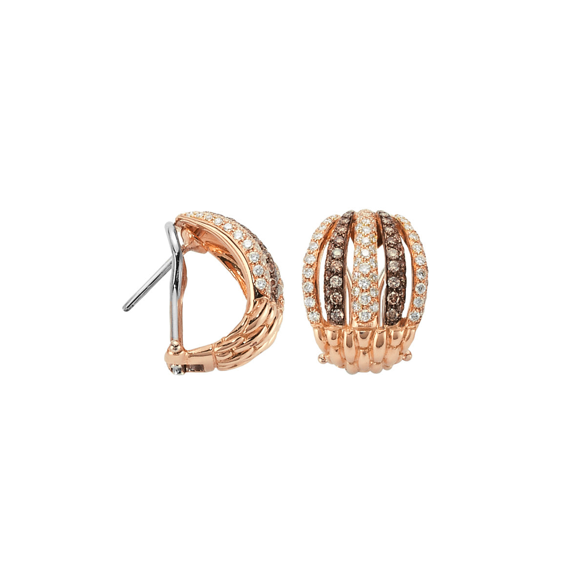 FOPE MIALUCE 18K Gold Earrings with Brown Diamonds - 1.36 carats - Jackson Hole Jewelry Company