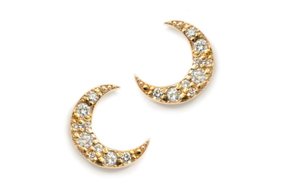 ANZIE Aztec Large Moon Crescent Studs - Jackson Hole Jewelry Company