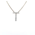 LUXE Diamond Letter Crafted in 18K White Gold - Jackson Hole Jewelry Company