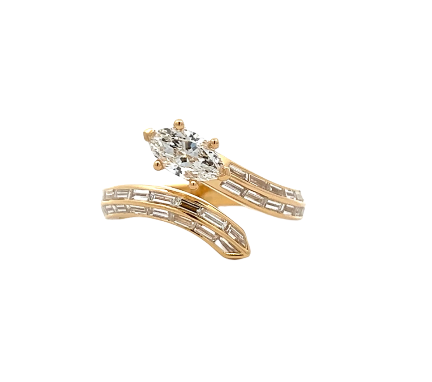 Emprire Serpent Diamond Ring in 18K Yellow Gold - Jackson Hole Jewelry Company