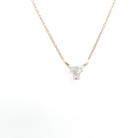 Bull Shape Special Cut Diamond Necklace Set in 18K White & Yellow Gold - Jackson Hole Jewelry Company